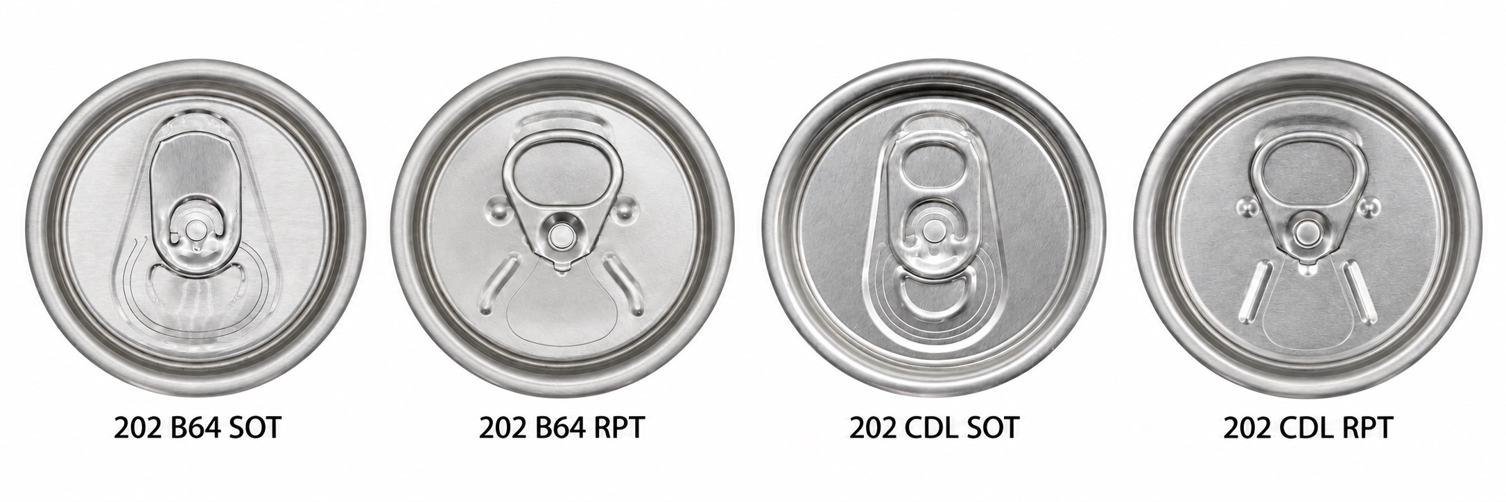 202 B64与CDL易拉罐盖规格示意